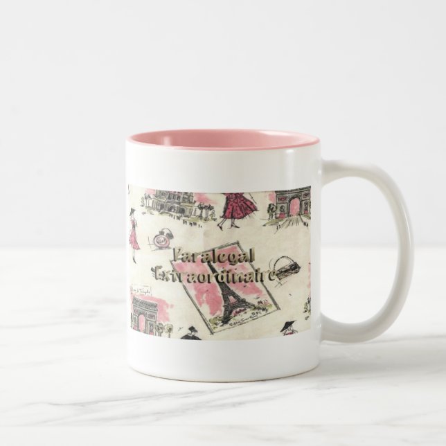 PARIS-PINK-PARALEGAL ZWEIFARBIGE TASSE (Rechts)