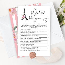 Paris pink schwarz Was hat der Bräutigam gesagt Sp