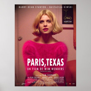 Paris Pink Texas Poster