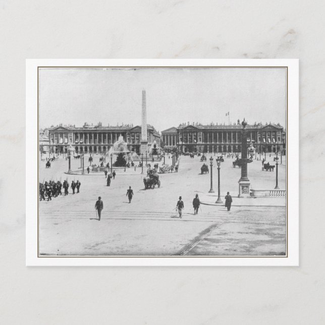 Paris, Place de la Concorde Postcard Postkarte (Vorderseite)