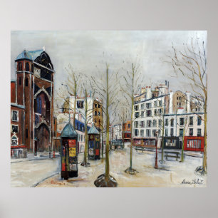 Paris, Place des Abbesses; Utrillo Poster