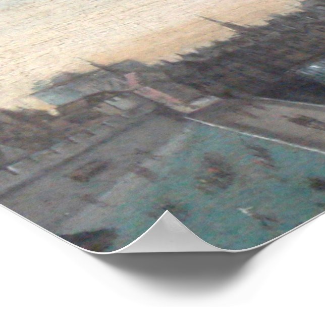 Paris Pont Bridge - Vintag Poster (Ecke)