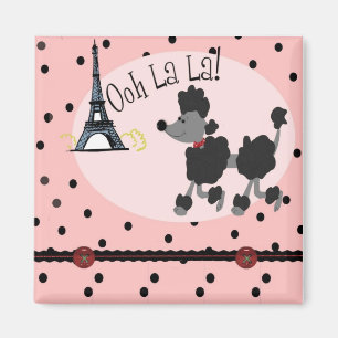 Paris Poodle Magnet