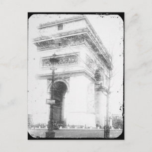 Paris Post Card, Arc de Triomphe, B&W Postkarte