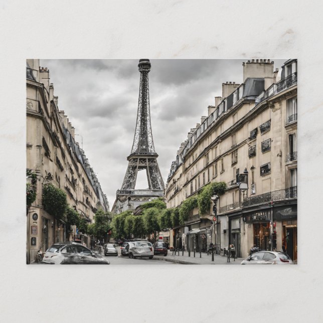 Paris Postcard (isParis3) Postkarte (Vorderseite)