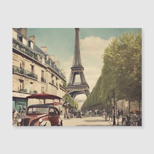 Paris Postcard Magnetkarte (Vorderseite)