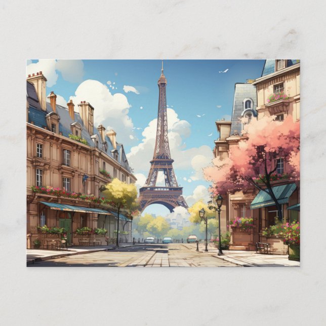 Paris Postcard Postkarte (Vorderseite)