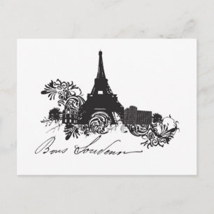 Paris Postcard Postkarte