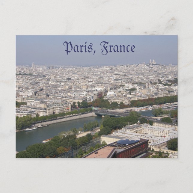 Paris Postcard Postkarte (Vorderseite)