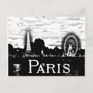 Paris Postcard Postkarte