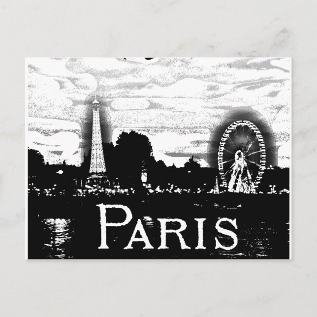 Paris Postcard Postkarte (Vorderseite)