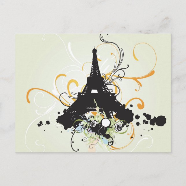 Paris Postcard Postkarte (Vorderseite)