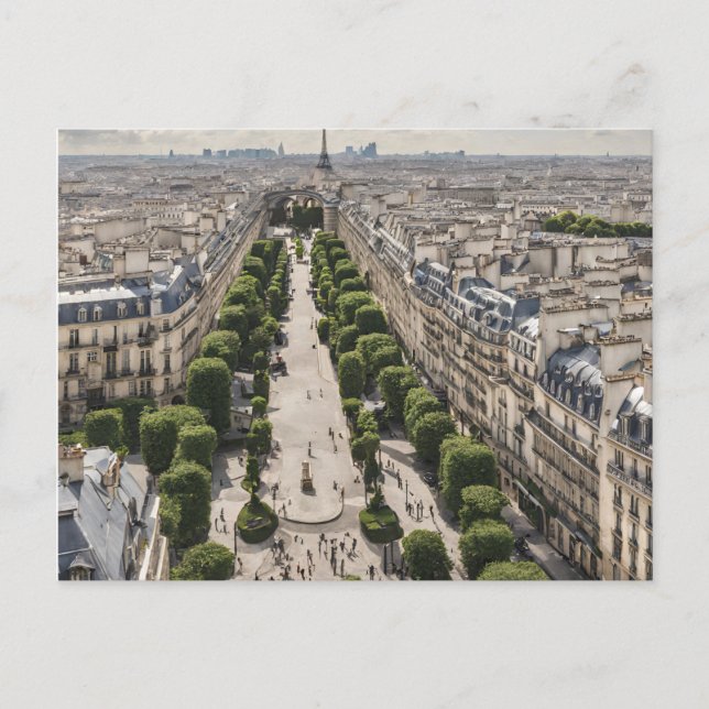 Paris Postcard Postkarte (Vorderseite)
