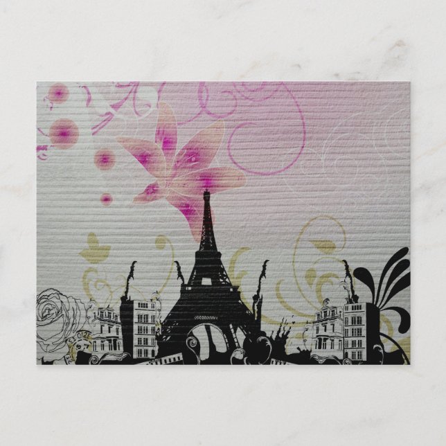 Paris Postcard Postkarte (Vorderseite)