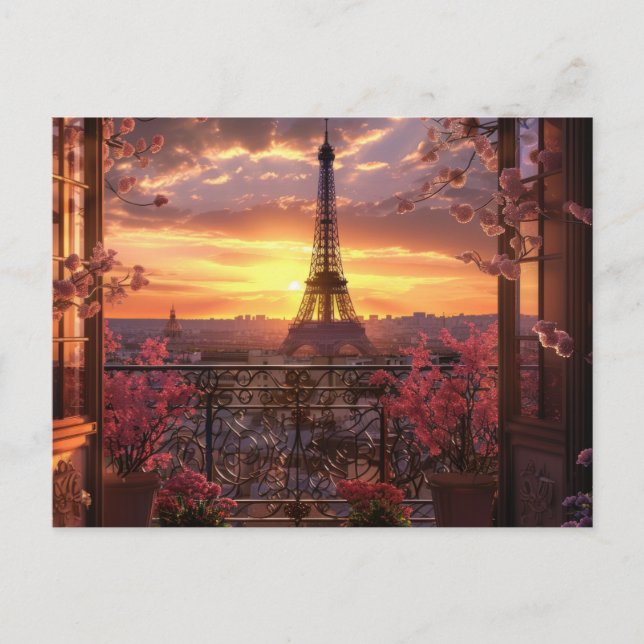 Paris Postcard Postkarte (Vorderseite)