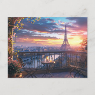 Paris Postcard Postkarte