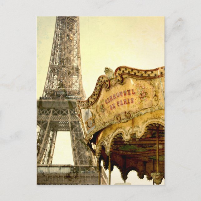 Paris Postcard Postkarte (Vorderseite)