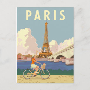 Paris Postcard Postkarte