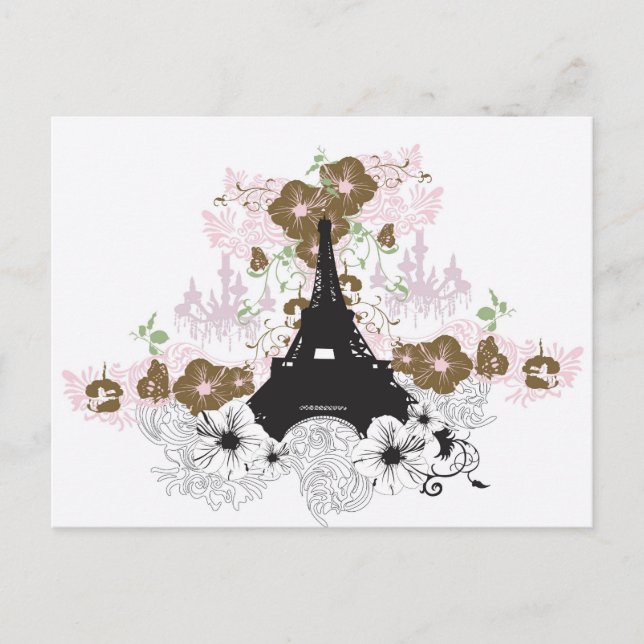 Paris Postcard Postkarte (Vorderseite)