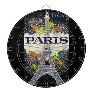 Paris: Poster Dart Board Dartscheibe