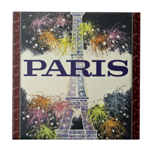 Paris: Poster Keramik Tile Fliese