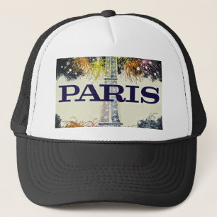 Paris: Poster Trucker Hat Truckerkappe
