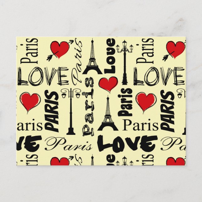 Paris Postkarte (Vorderseite)