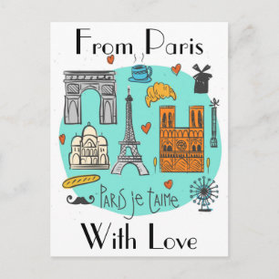Paris Postkarte