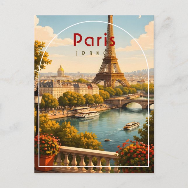 Paris Postkarte (Vorderseite)