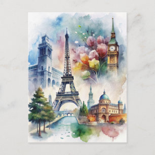 Paris Postkarte