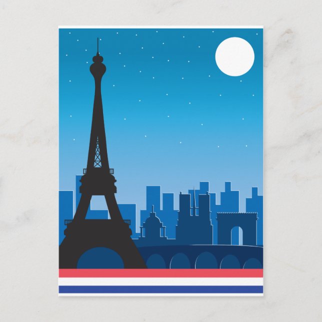 Paris Postkarte (Vorderseite)