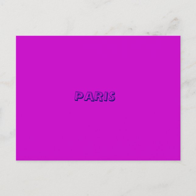 PARIS POSTKARTE (Vorderseite)