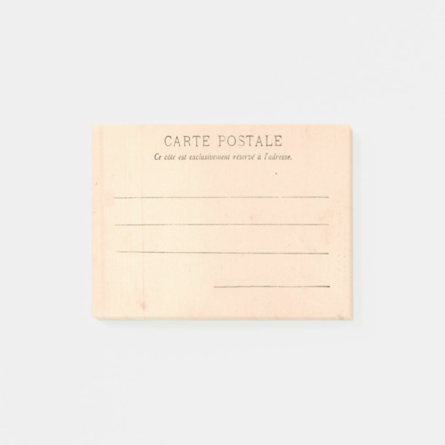 Paris-Postkarte gegen 1905 vom Tracadero Post-it Klebezettel (Vorderseite)