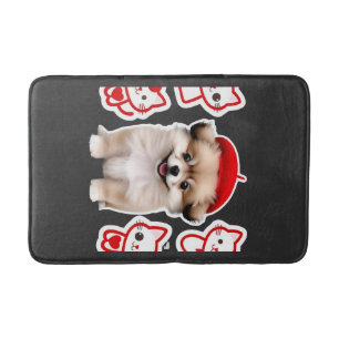 Paris Pup & Kitty Crew � Hübscher Barett Hund und  Badematte