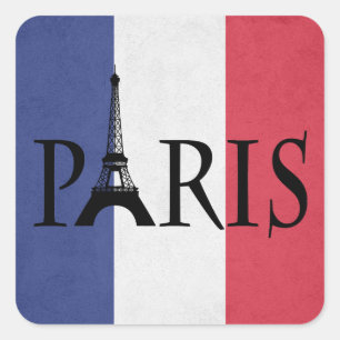 Paris Quadratischer Aufkleber