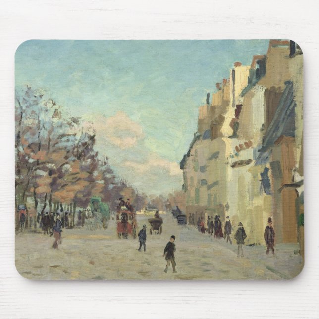 Paris, Quai de Bercy, Schnee-Effekt, c.1873-74 Mousepad (Vorne)