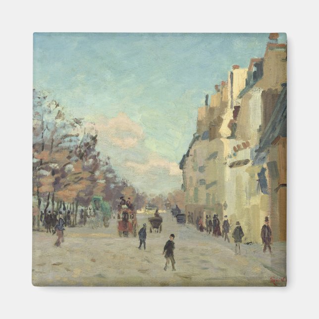 Paris, Quai de Bercy, Snow Effect, c.1873-74 Magnet (Vorne)