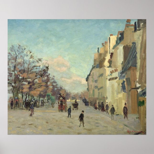 Paris, Quai de Bercy, Snow Effect, c.1873-74 Poster (Vorne)