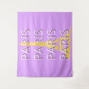 Paris, Reisen Kunst, Minimalistisch, Pastel Travel Wandteppich