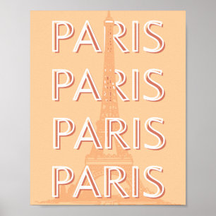 Paris, Reisen Kunst, Pastell Reisen Kunst Poster