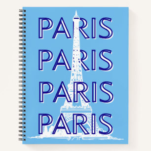 Paris Reisen Kunst, Reisen Kunst, Preppy Art, Blue Notizbuch