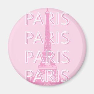Paris Reisen Kunst, Reisen Kunst, Preppy Art, Pink Magnet