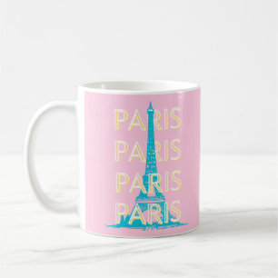 Paris Reisen Kunst, Reisen Kunst, Preppy, Pink Kaffeetasse
