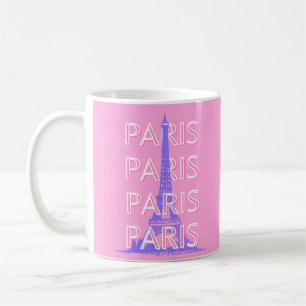 Paris Reisen Kunst, Reisen Kunst, Rosa Kaffeetasse