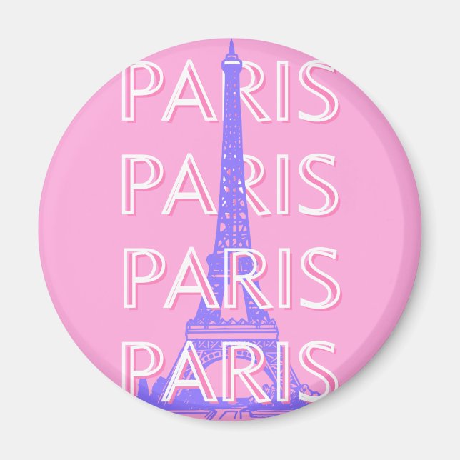 Paris Reisen Kunst, Reisen Kunst, Rosa Magnet (Vorne)
