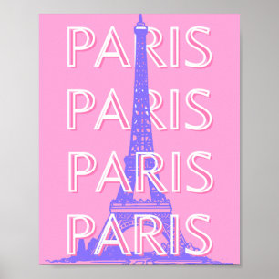 Paris Reisen Kunst, Reisen Kunst, Rosa Poster