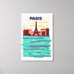 Paris Reiseplakat Leinwanddruck