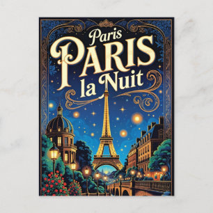 Paris Reiseplakat,  Postkarte