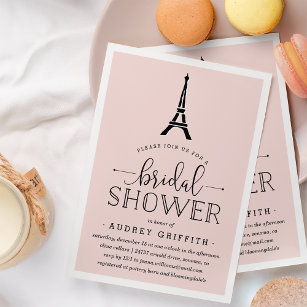Paris Romance Bridal Dusche Einladung