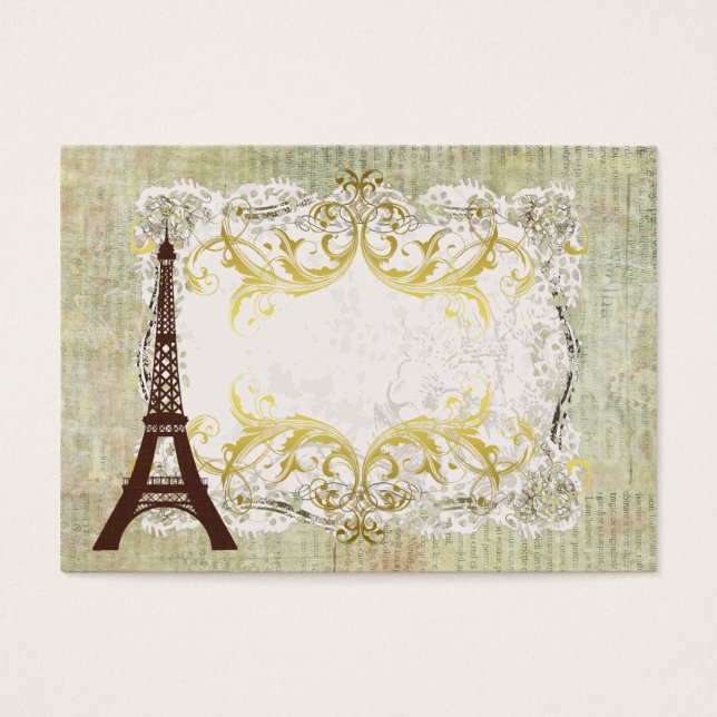 Paris Romantischer Vintager Tisch (Vorderseite)